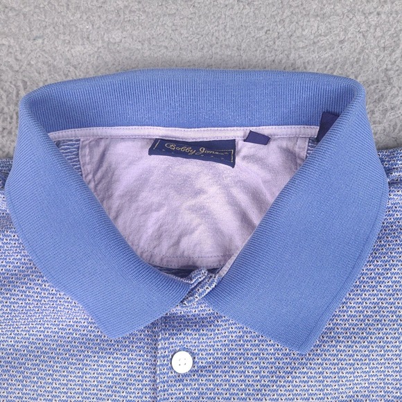 Bobby Jones Polo Shirt Mens Large Blue Golf Players Old Warson Country Club - Picture 5 of 14